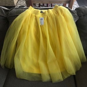 Yellow Tulle Skirt